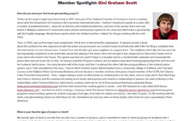 Association of Ghostwriters Spotlight: Gini Graham Scott